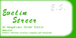 evelin streer business card